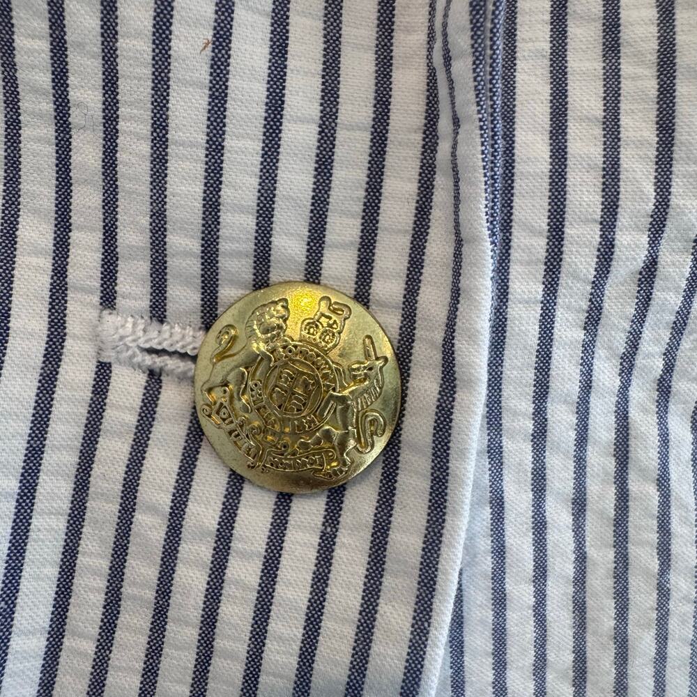 J. Crew Women's Seersucker Schoolboy Blazer Jacket Long Sleeve Size 18 NWOT - Picture 10 of 10